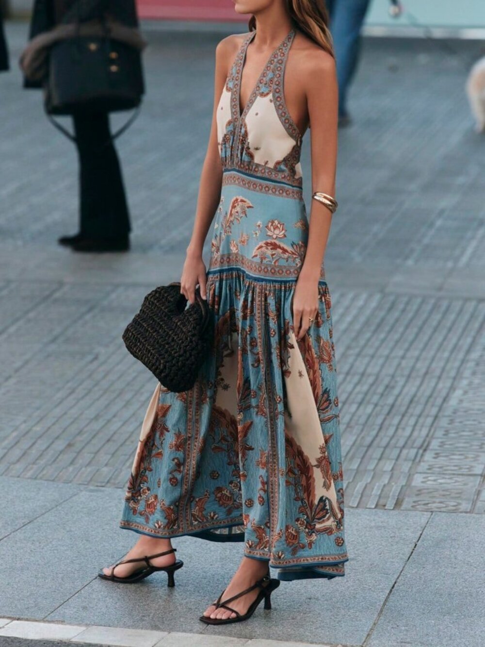 Multicolor Boho Women's Dress